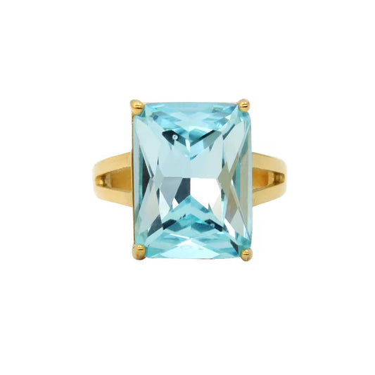 Aqua ring - MARO JEWELRY