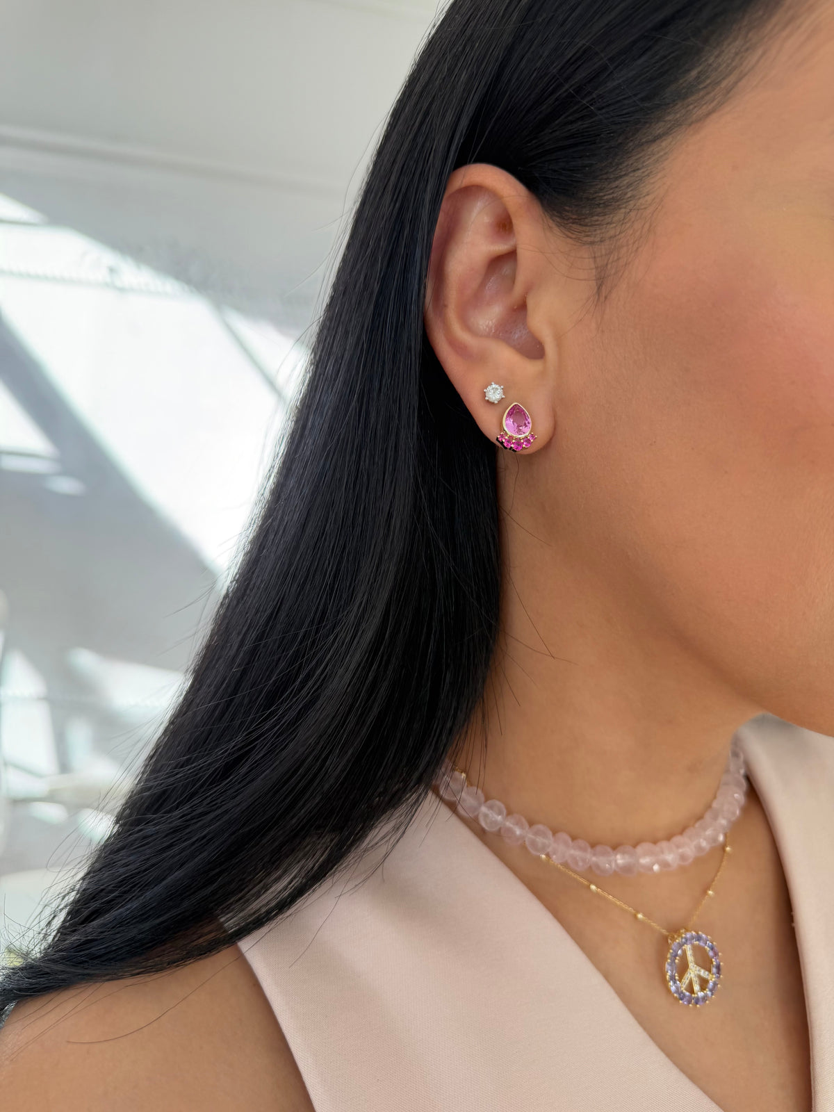 Blush Stud Earrings