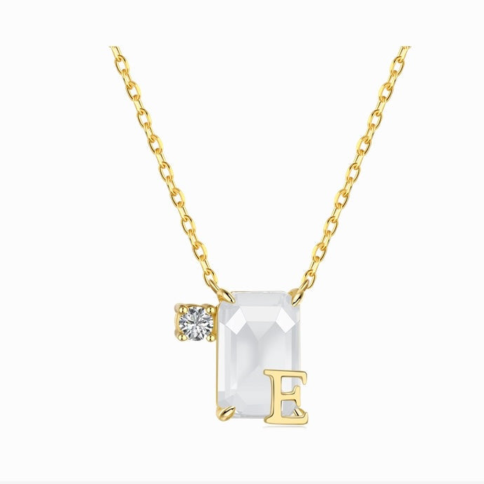 Initial E necklace - MARO JEWELRY