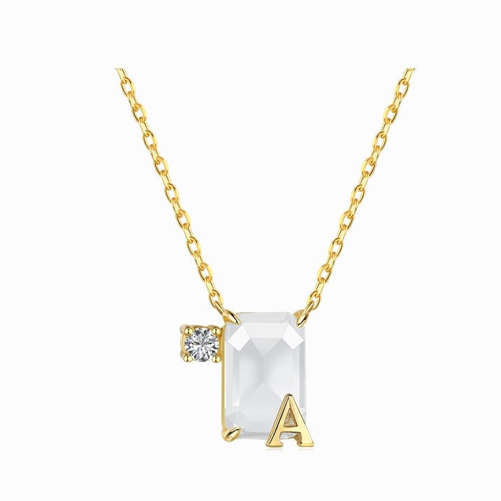 Initial A necklace - MARO JEWELRY