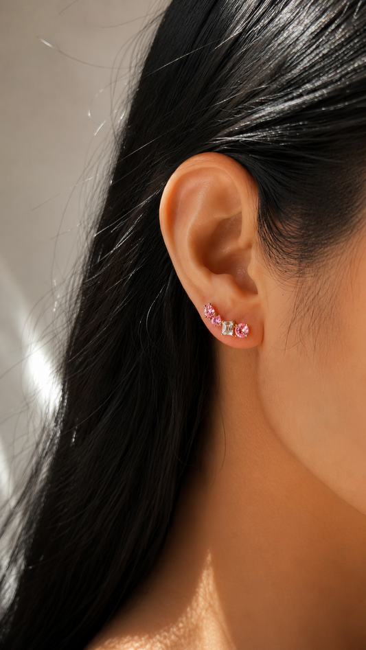 Luxe Pink Earring by MARO Jewelry