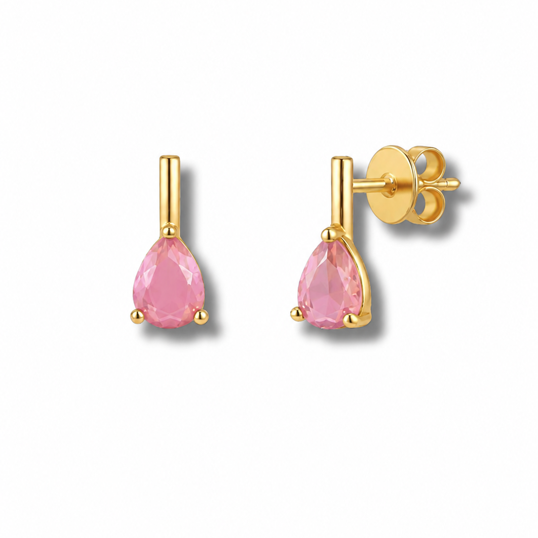 Pink Drop Earring