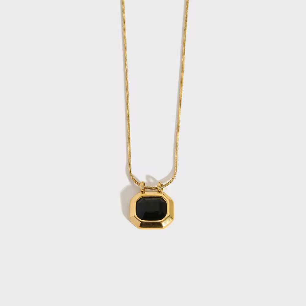 Zircon pendant necklace - MARO JEWELRY