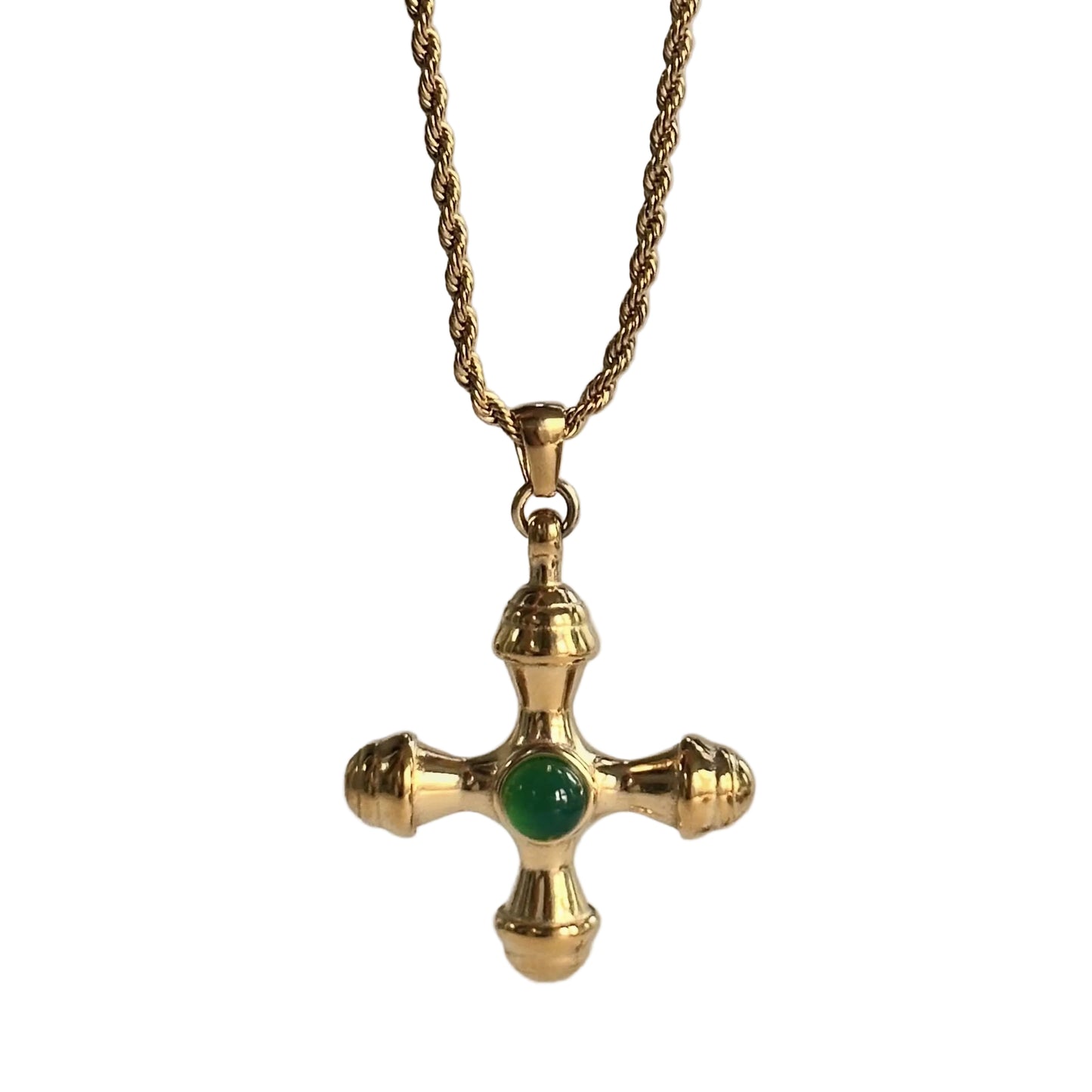 Green agate necklace - MARO JEWELRY