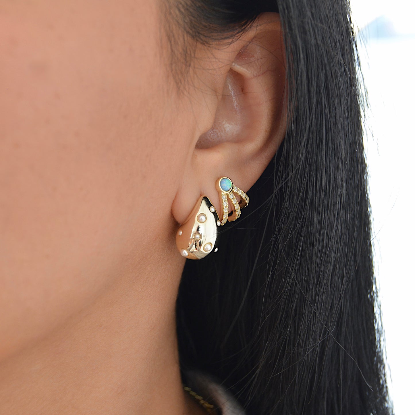 Pearl Drop Elegance - MARO JEWELRY