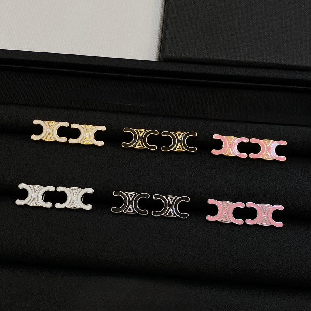 CELINE LOGO EARRING - MARO JEWELRY