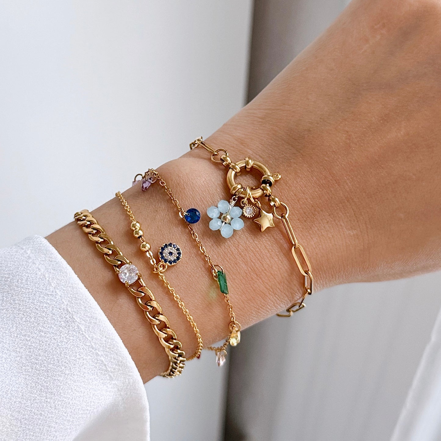 Blossom charm bracelet - MARO JEWELRY