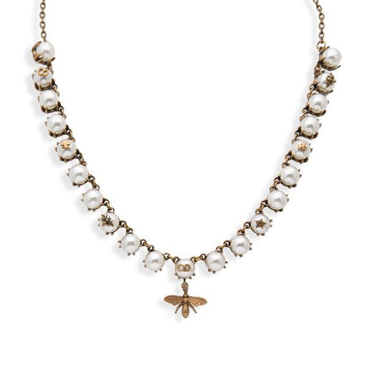 Bee Vintage Necklace by MARO Jewelry