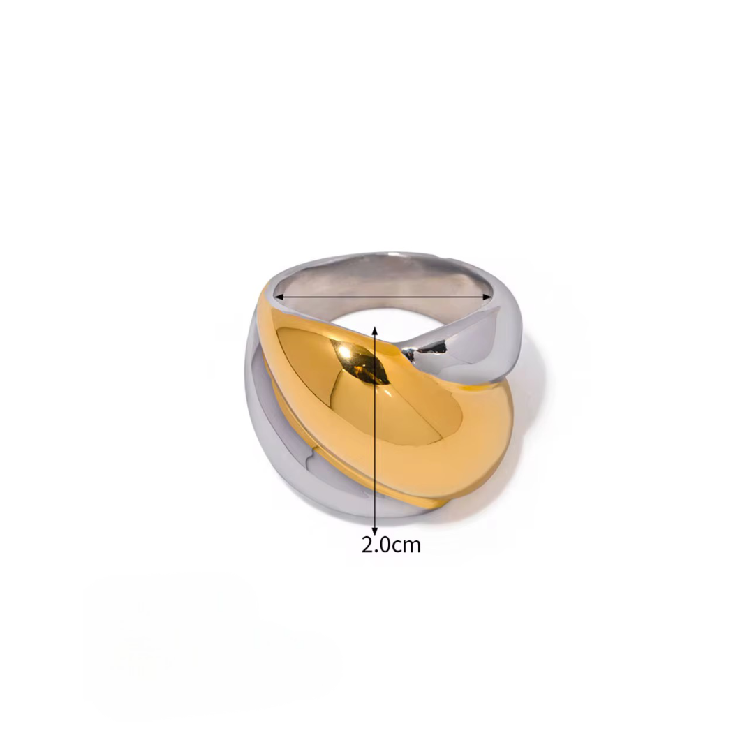 Two tone ring - MARO JEWELRY