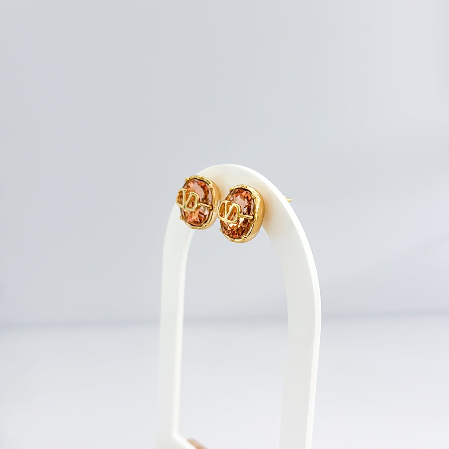 Pink crystal earrings - MARO JEWELRY