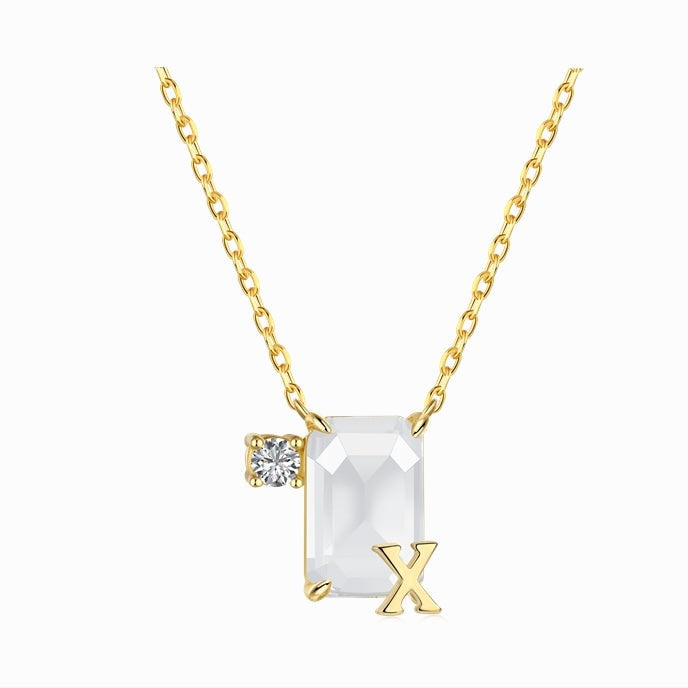 Initial X necklace - MARO JEWELRY