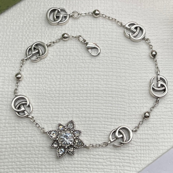 G Silver Bracelet