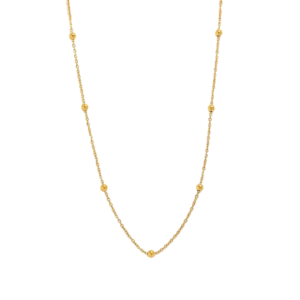 Beaded chain necklace - MARO JEWELRY