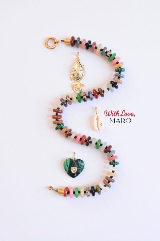 MULTI-COLOR GEMSTONE NECKLACE