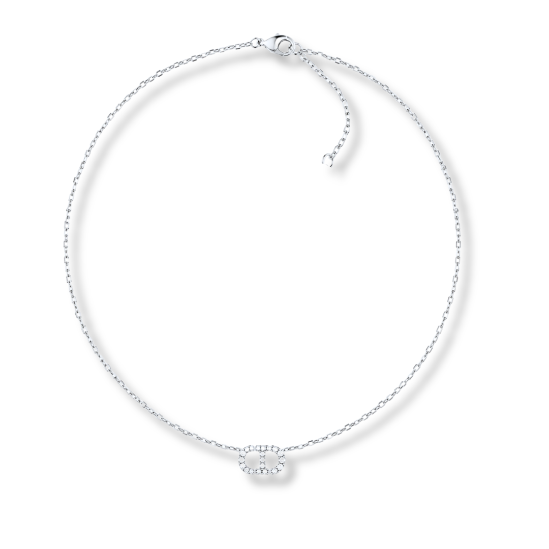 MINI CD SILVER NECKACE