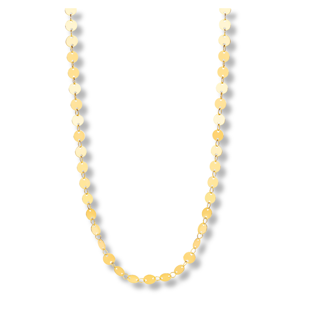 GOLDEN DISC NECKLACE
