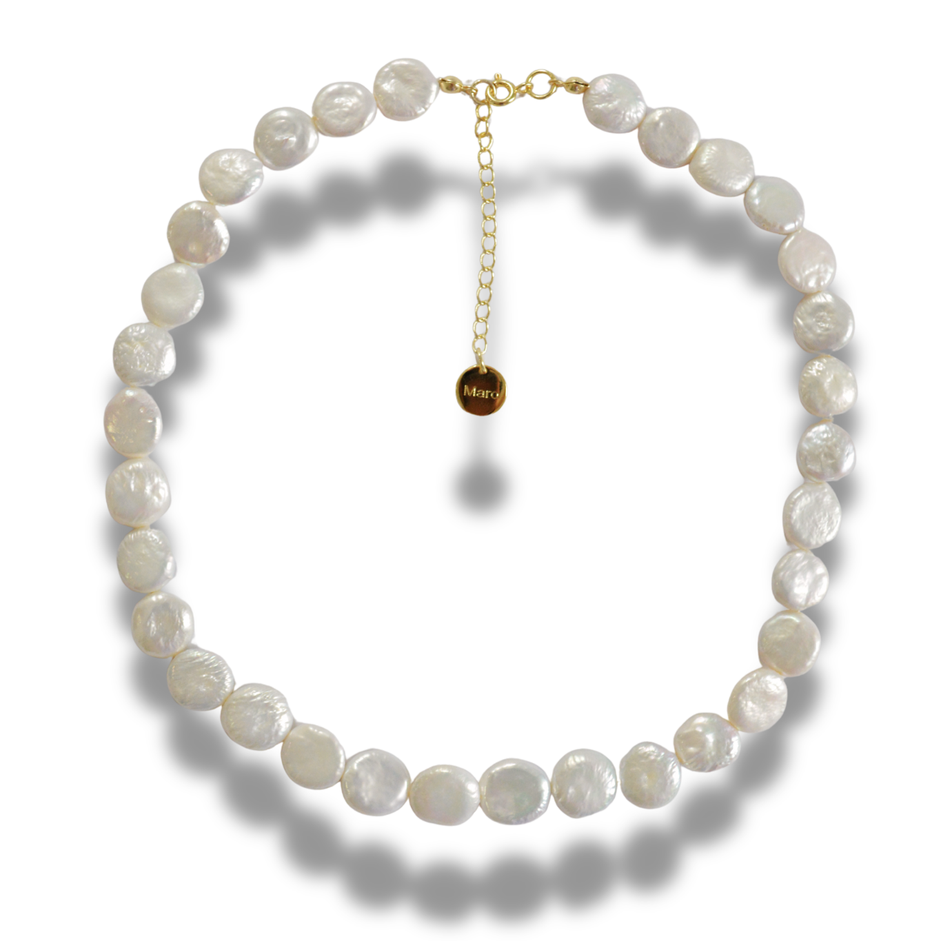 Flat Pearl Necklace