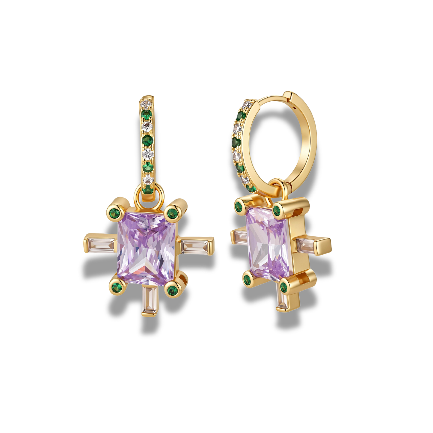 Violet Bloom Earring