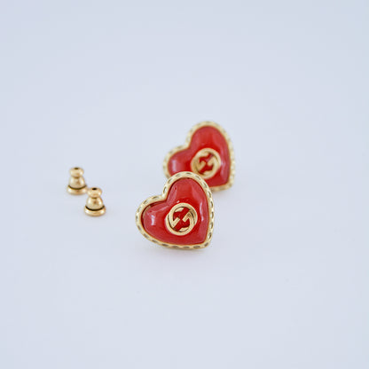 GG Heart Shape Earring product view by MARO Jewelry