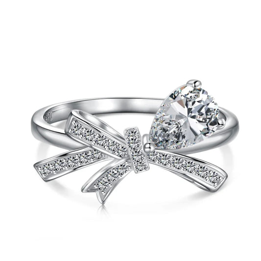 Ribbon silver ring - MARO JEWELRY