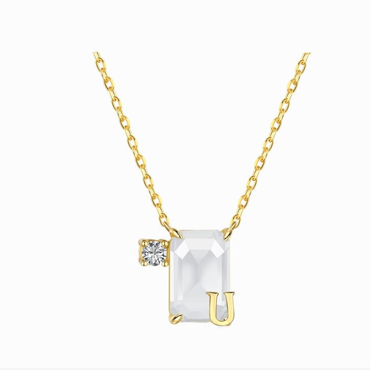 Initial Y necklace - MARO JEWELRY