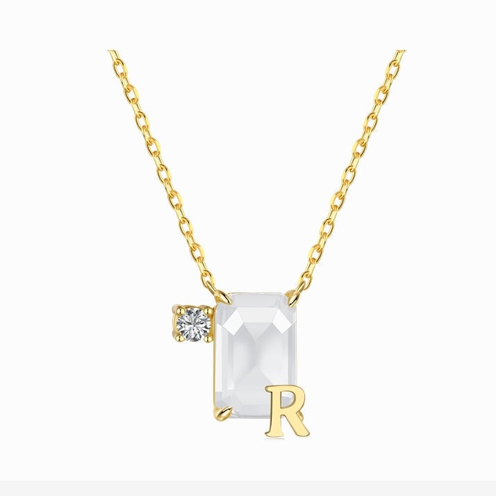 Initial R necklace - MARO JEWELRY