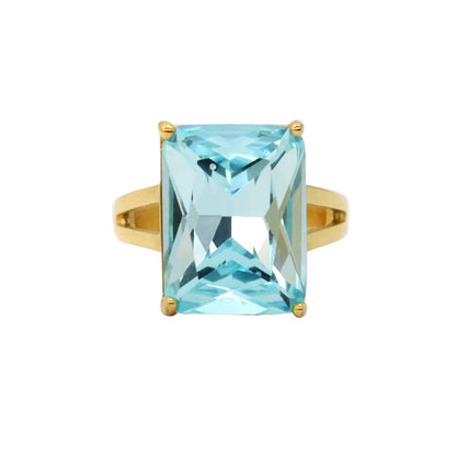 Aqua ring - MARO JEWELRY