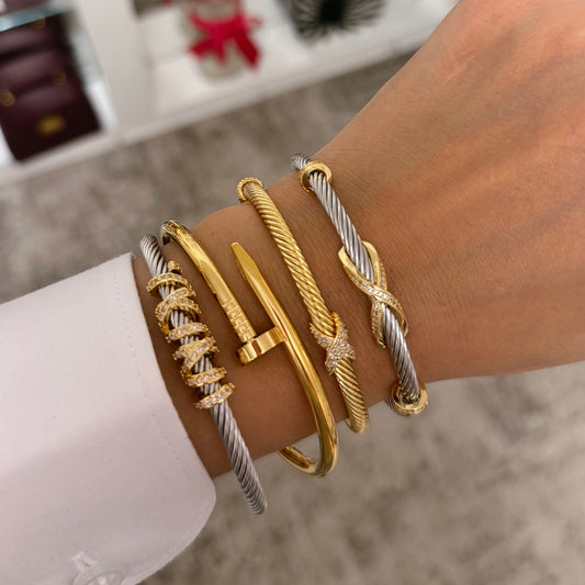 Open cuff bracelet - MARO JEWELRY