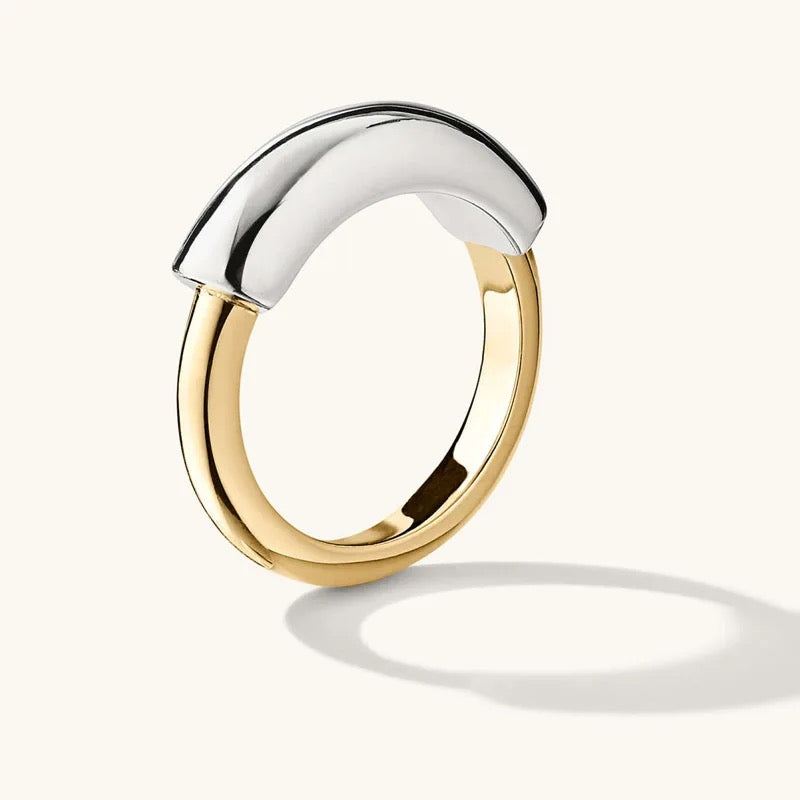 Mixed two tone ring - MARO JEWELRY