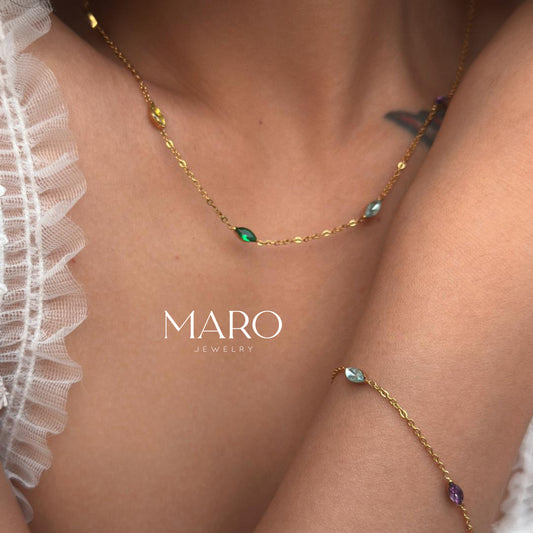 AVARA NECKLACE 💧 - MARO JEWELRY