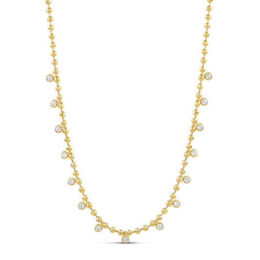 Bezel Gold Necklace