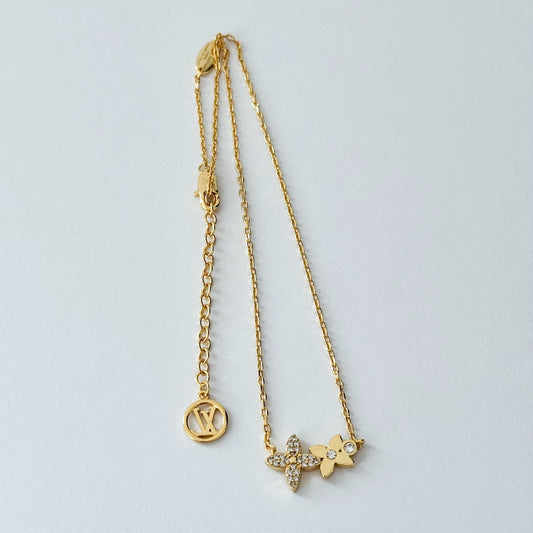 L gold necklace - MARO JEWELRY