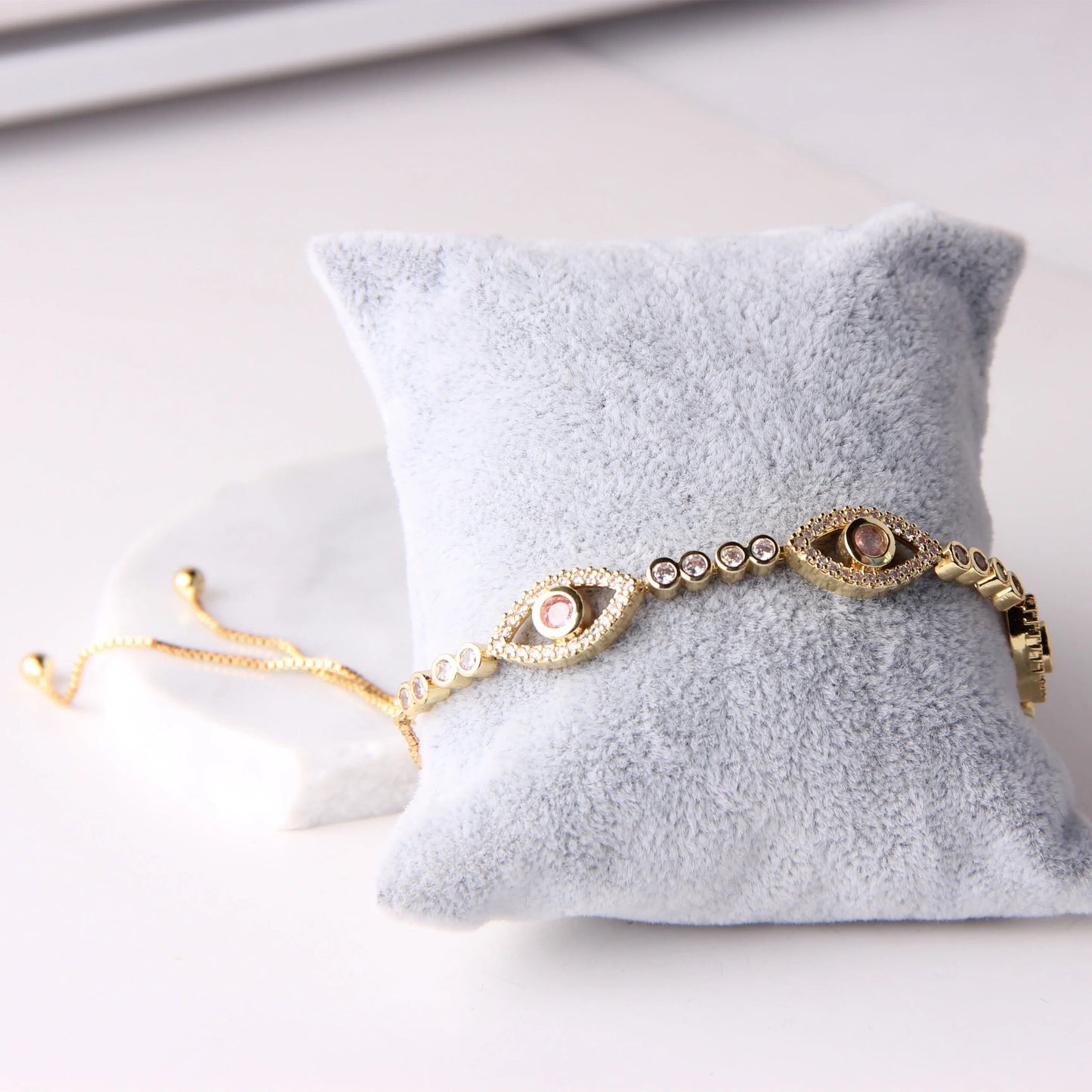 EVIL EYE CRYSTAL BRACELET - MARO JEWELRY