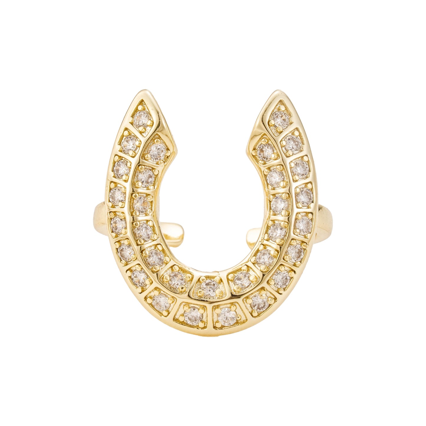 GOLDEN HORSESHOE RING