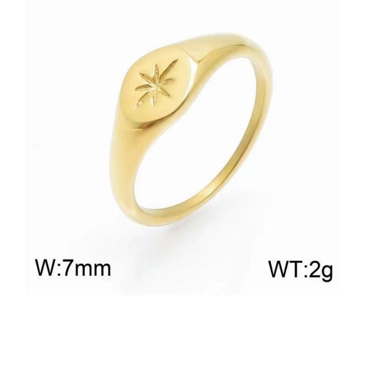 Star stacked ring - MARO JEWELRY