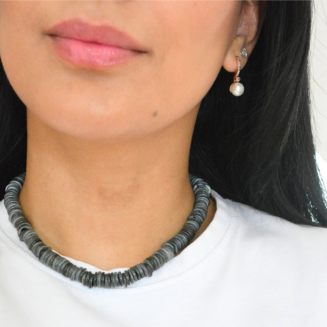 Collar Heishi negro
