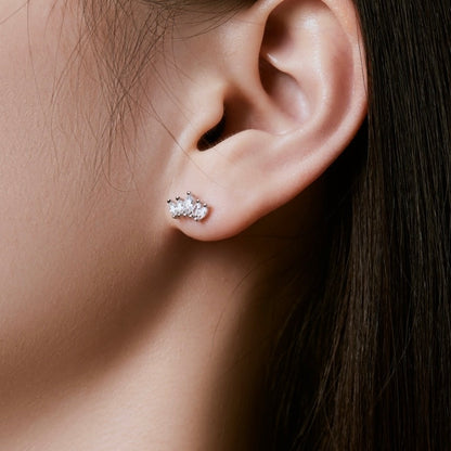Mini Tiara Studs product view by MARO Jewelry
