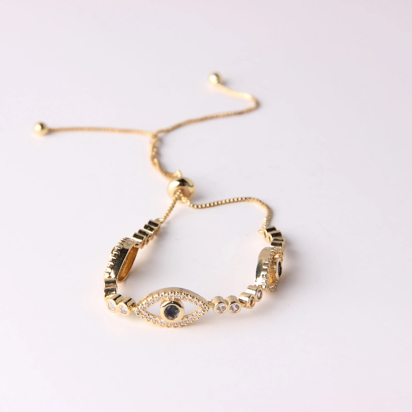 EVIL EYE CRYSTAL BRACELET - MARO JEWELRY