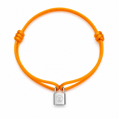 Mini Lock Silver Charm Bracelet styling view by MARO Jewelry