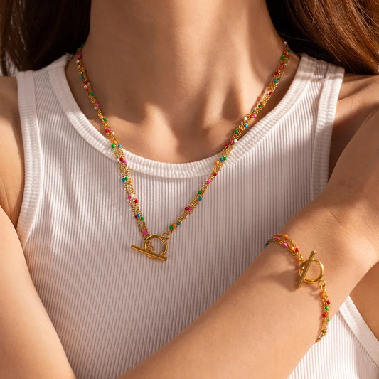 Colorful Necklace - MARO JEWELRY