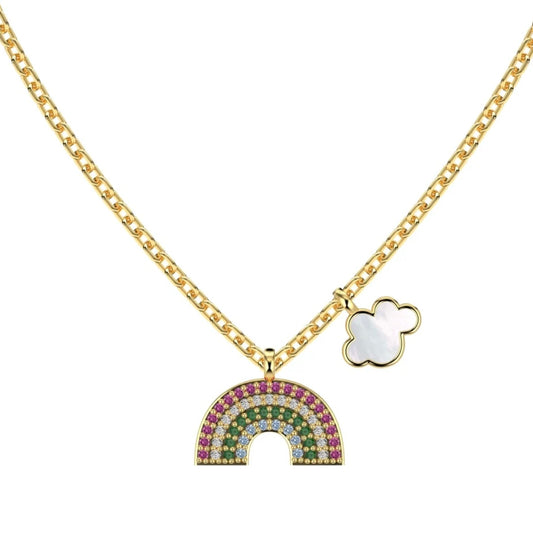 RAINBOW GOLD NECKLACE - MARO JEWELRY