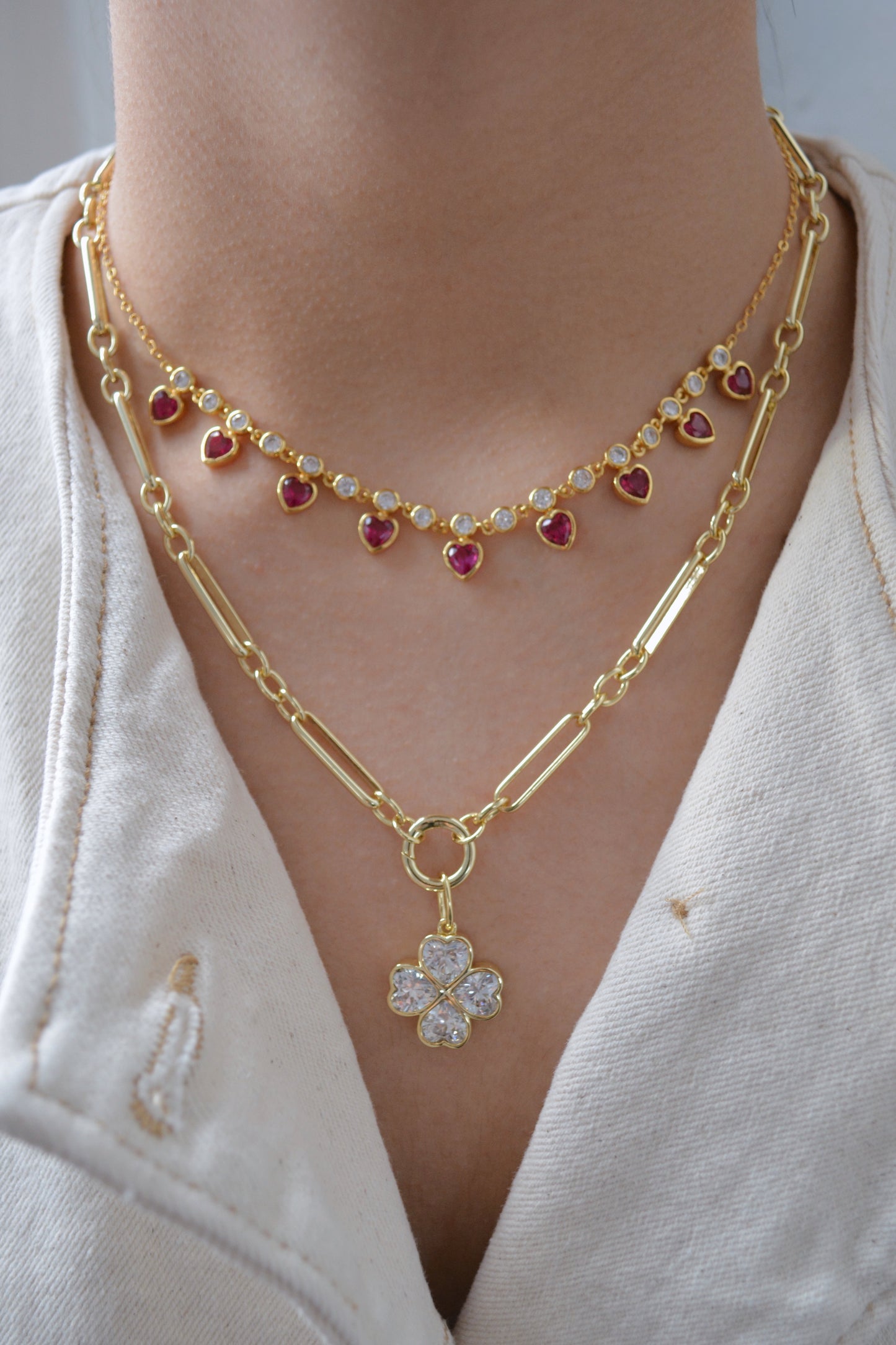 Heart Mini Bezel Necklace