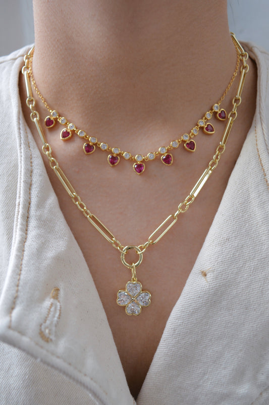 Heart Mini Bezel Necklace