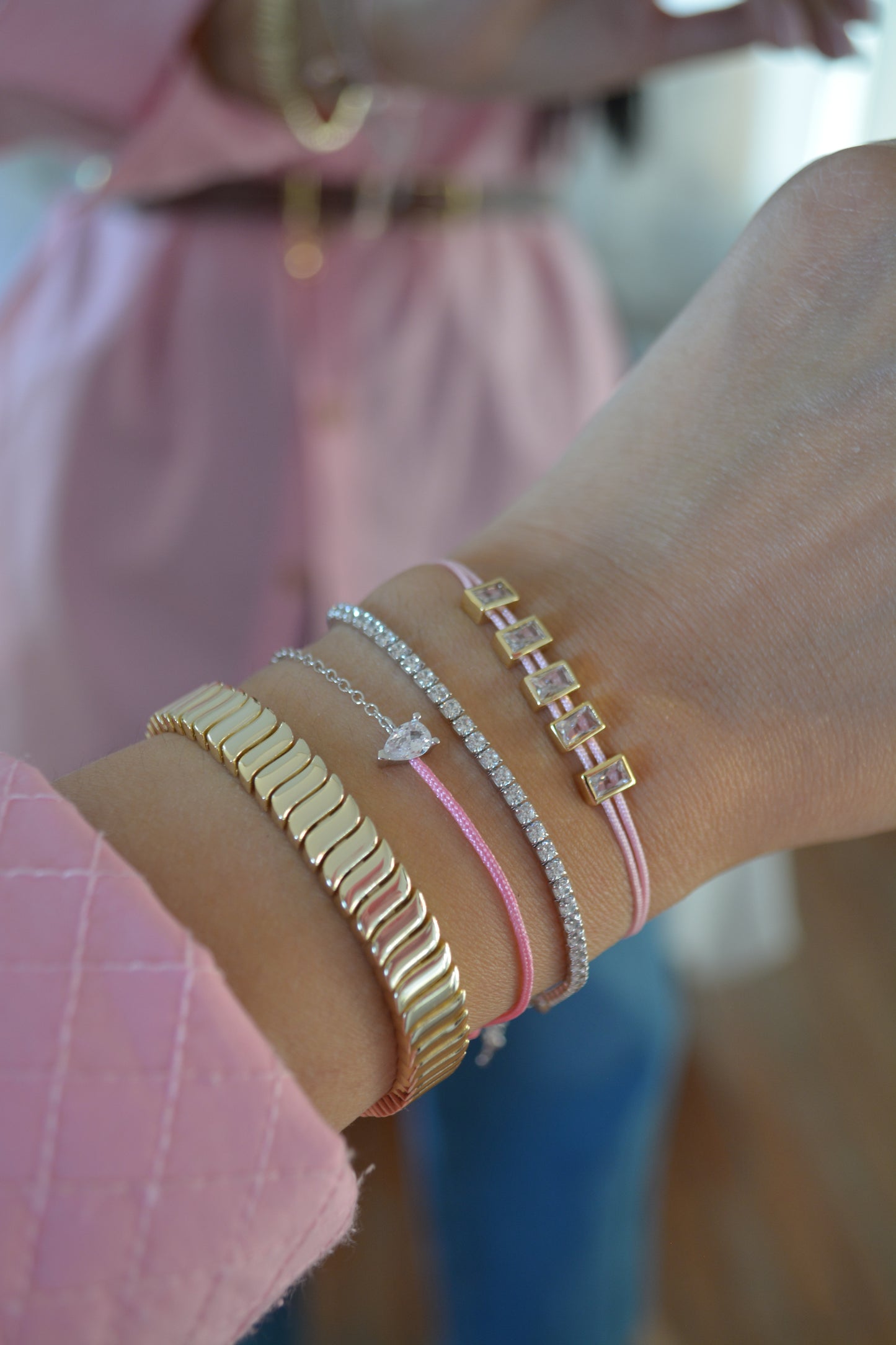 Pulsera de diamantes mini