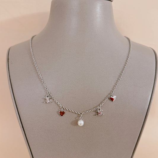 MINI SILVER CHARMS NECKLACE - MARO JEWELRY