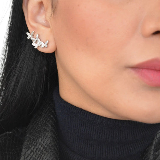 Butterfly Line Earrings by MARO Jewelry