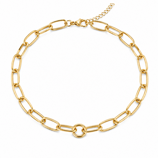 LINK PUSH CLASP NECKLACE