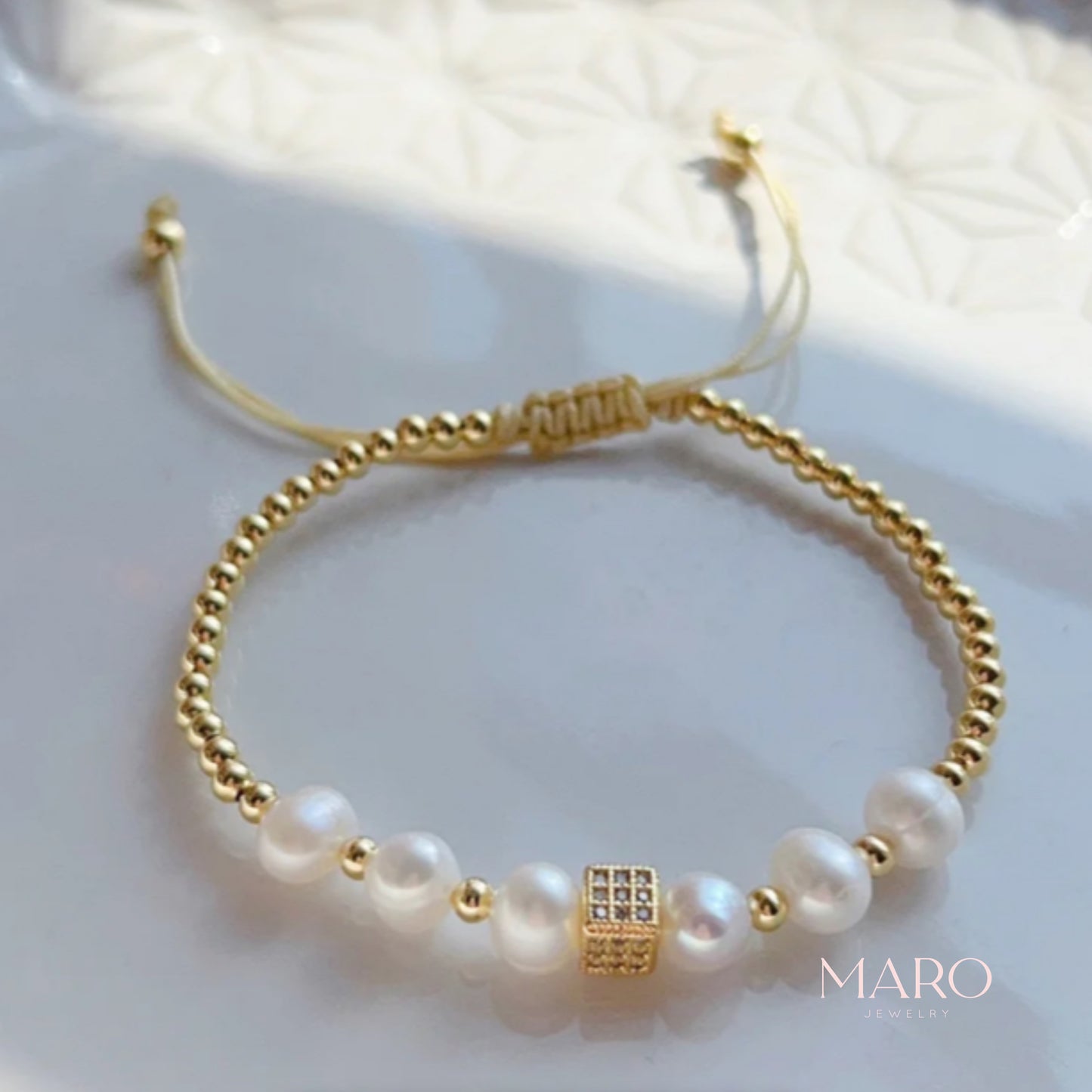 Clay beaded bracelet - MARO JEWELRY
