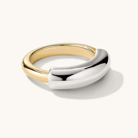 Mixed two tone ring - MARO JEWELRY