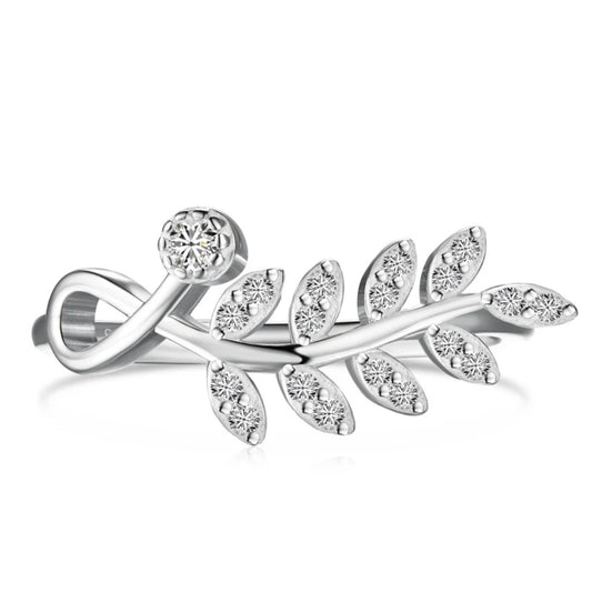 LEAVES CRYSTALS RING - MARO JEWELRY
